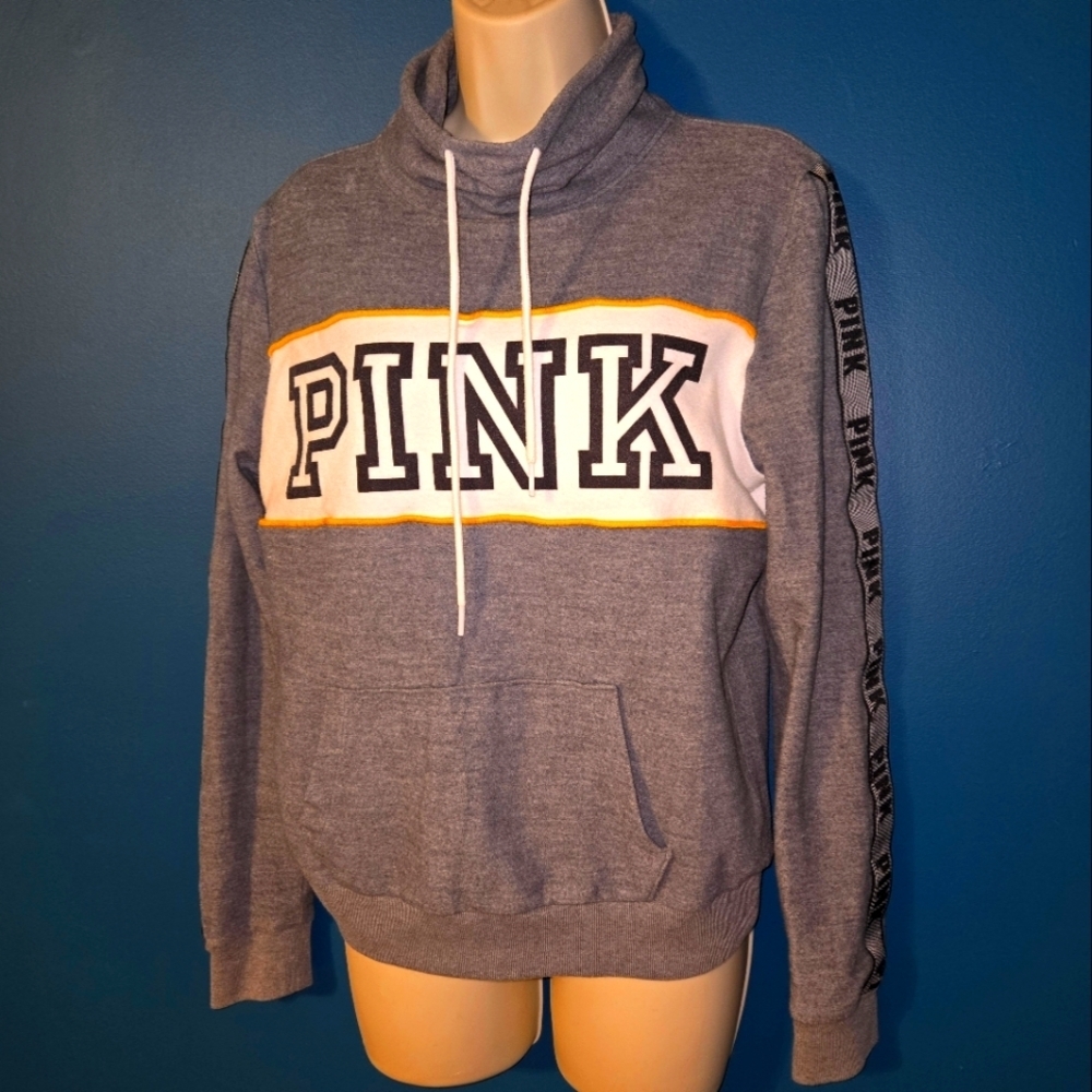 Sweatshirt by Pink, Sporty Athletic, Cowl Neck